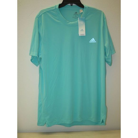 adidas GT0228 Men's Sz XL Acid Mint Green Primeblue Element Training Tee Shirt - Picture 1 of 10